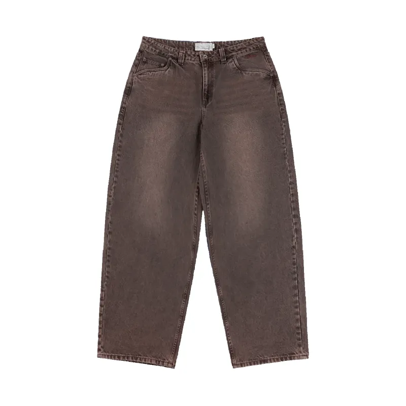 Baggy Denim Pants - Sandblasted Brown made by Dime