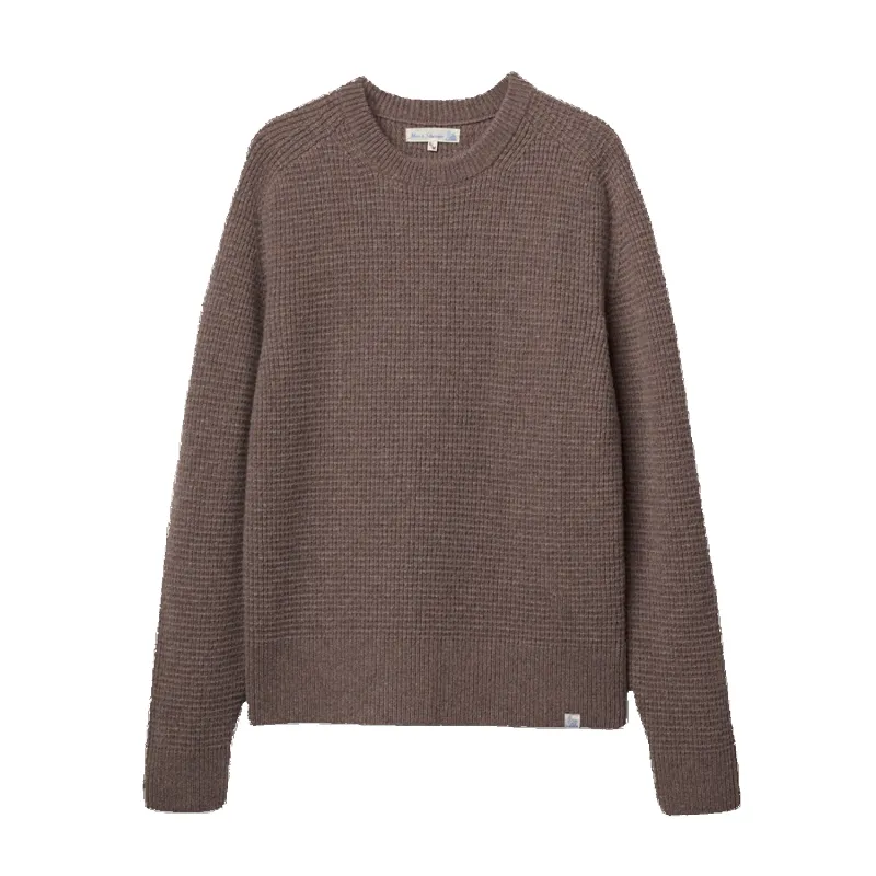 Waffle Structured Pullover - Merino Wool Cashmere Blend - Grain made by Merz B. Schwanen