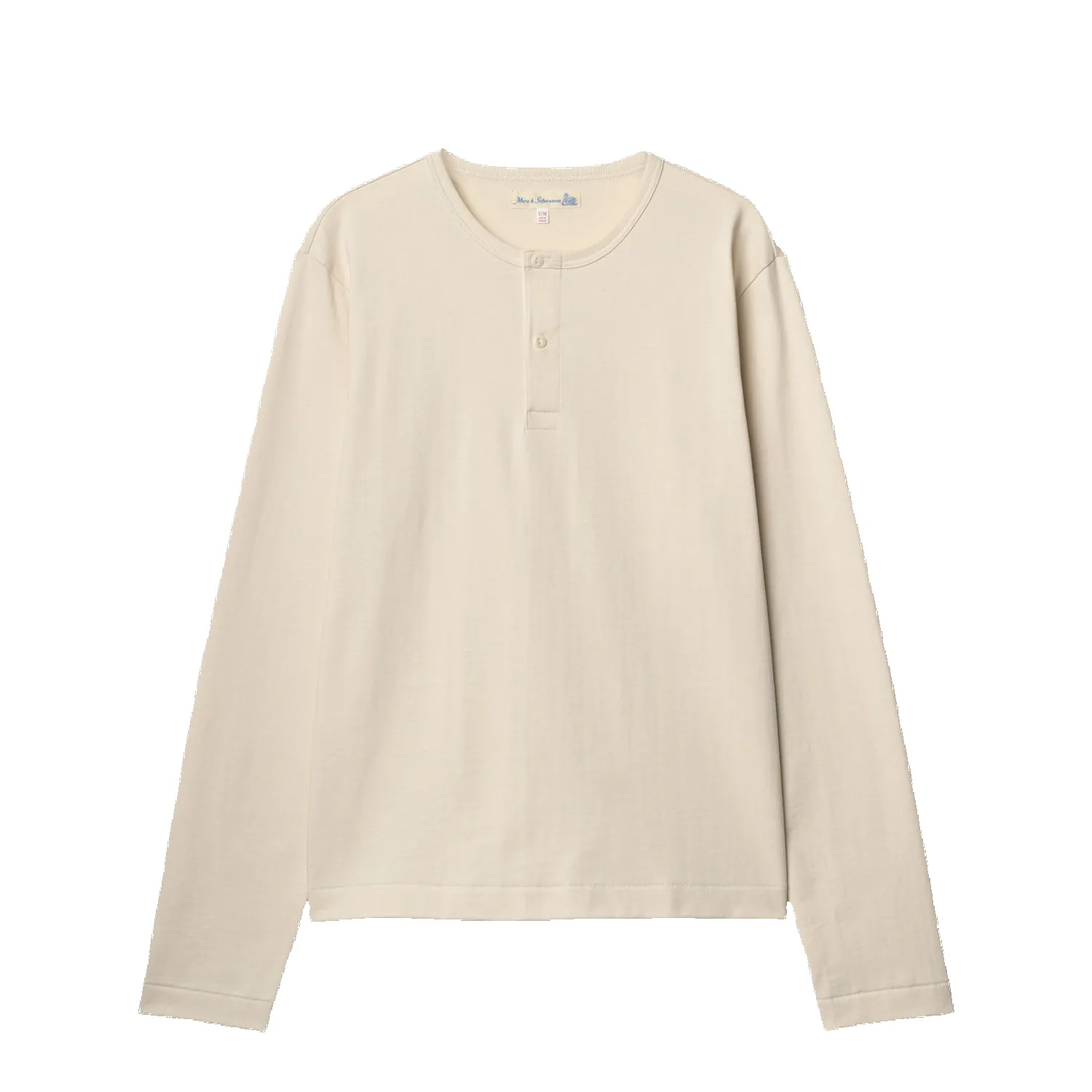 Cropped Vintage Machine Refined Fit Henley - Nature sold by Stomping Ground