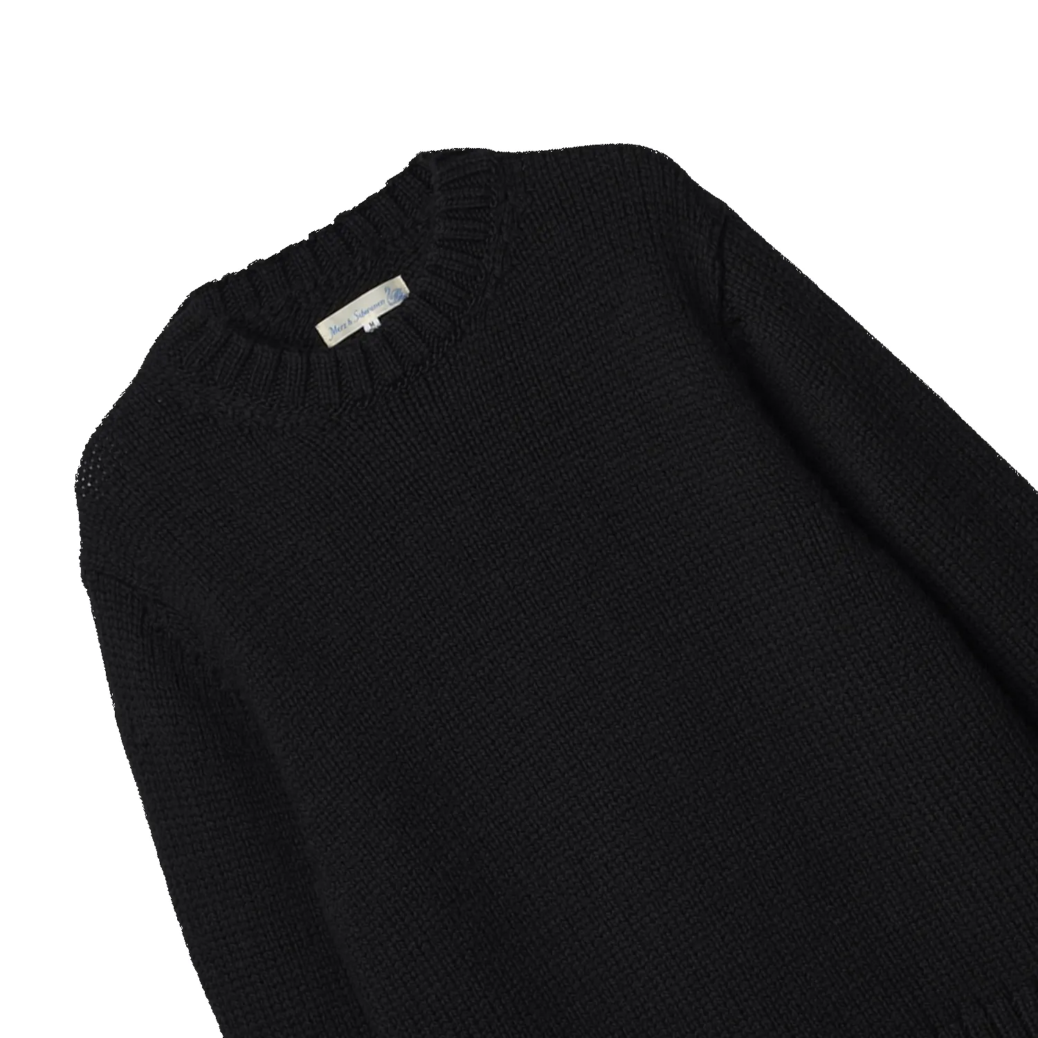 Chunky Cropped Merino Wool Sweater - Deep Black sold by Stomping Ground product image thumbnail 2