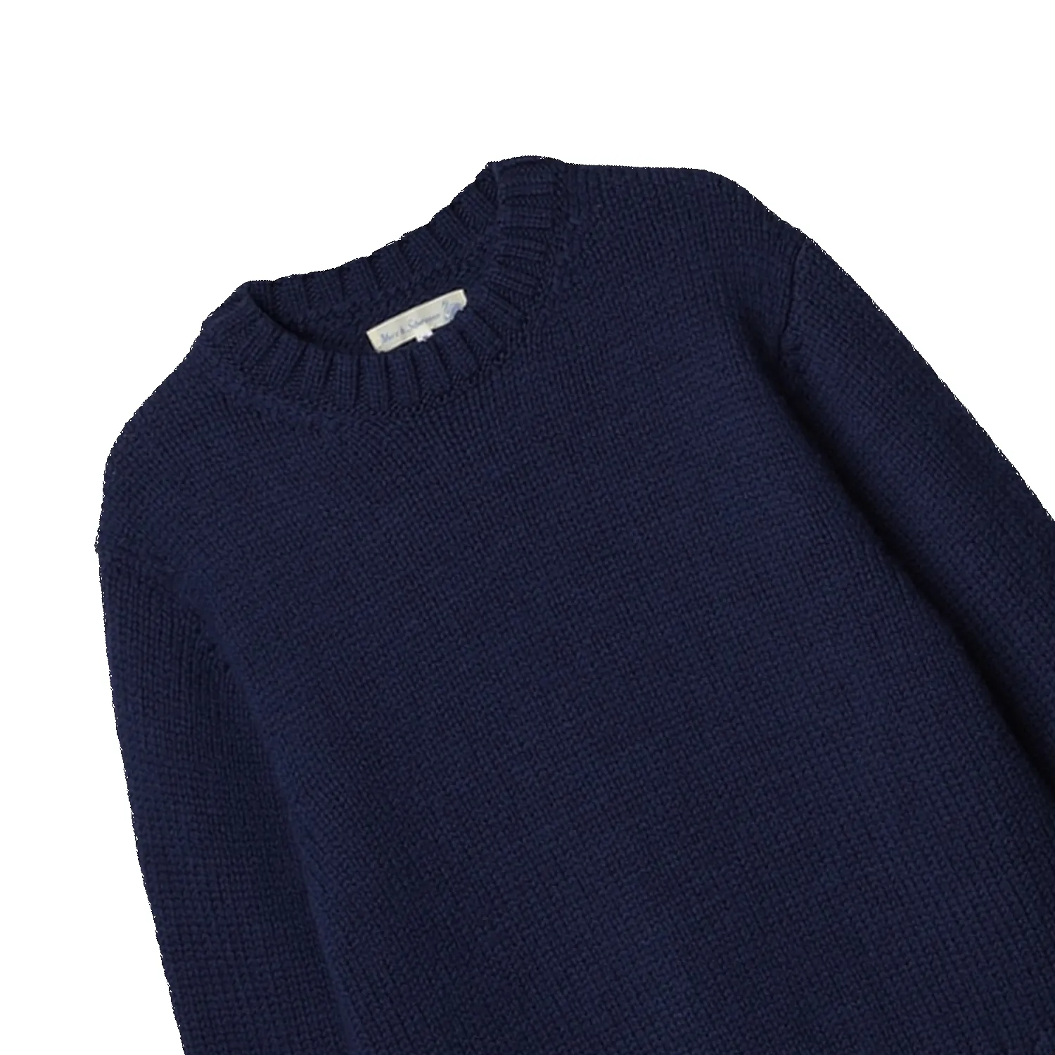 Chunky Cropped Merino Wool Sweater - Ink Blue sold by Stomping Ground product image thumbnail 2