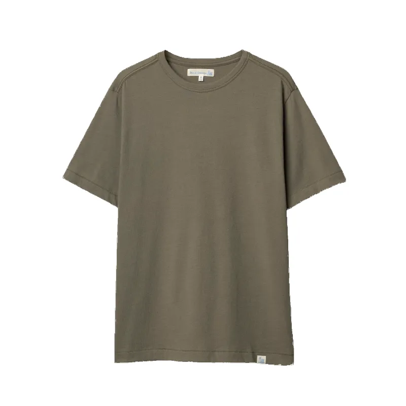 Soft Pima Cotton T-Shirt - Light Army made by Merz B. Schwanen