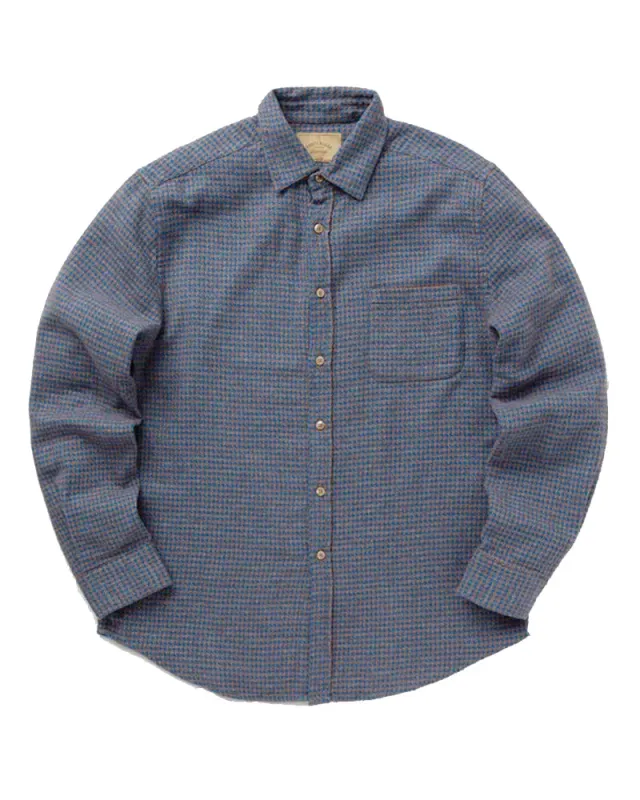 Abstract Pied Poule - Blue made by Portuguese Flannel