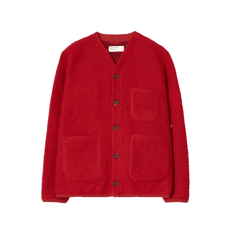 Cardigan Wool Fleece - Scarlet made by Universal Works