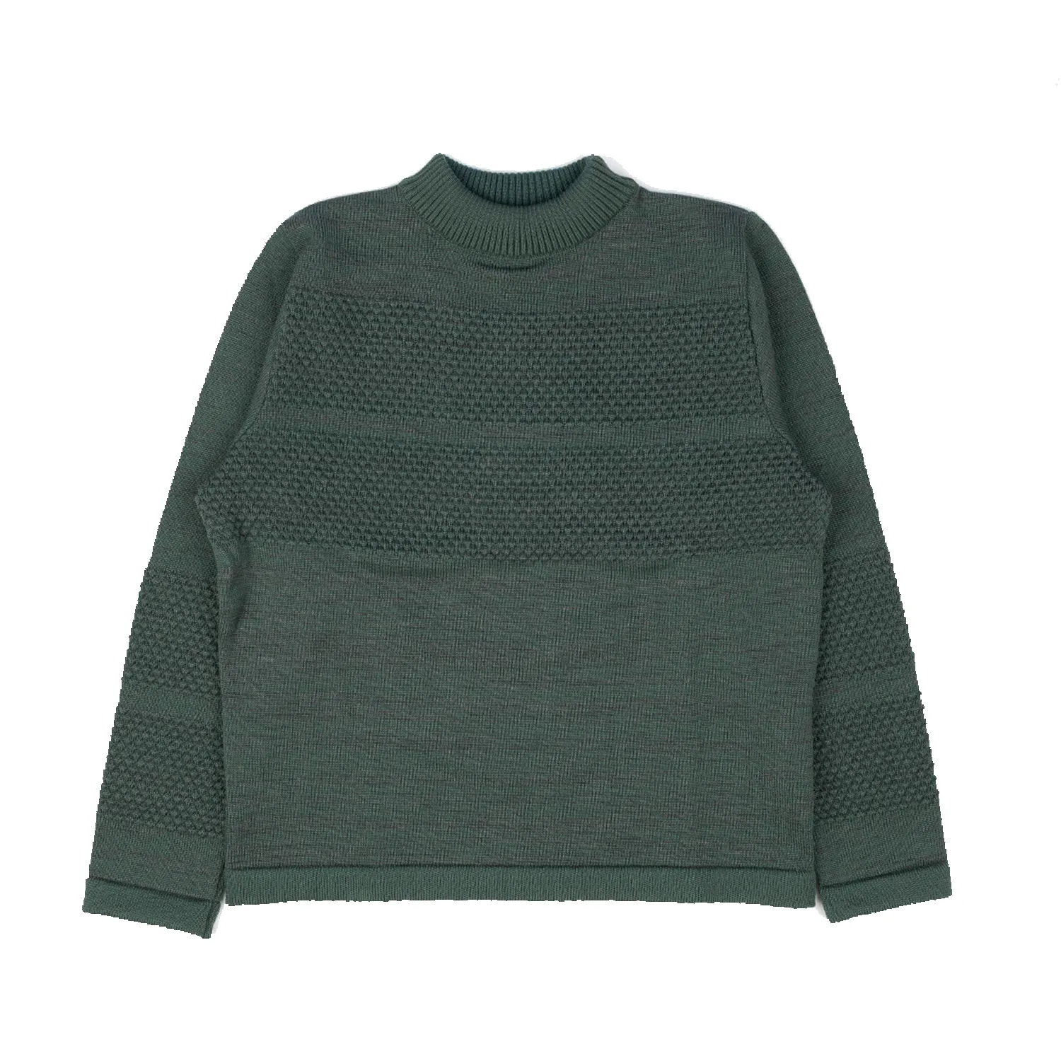 Fisherman - III Mock Neck Sweater - Sediment Green sold by Stomping Ground