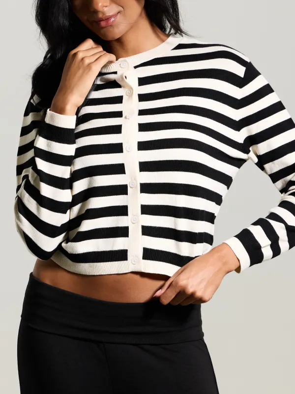 Striped Cardigan made by Klassy