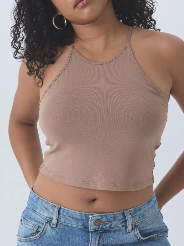 High Neck Crop sold by Klassy