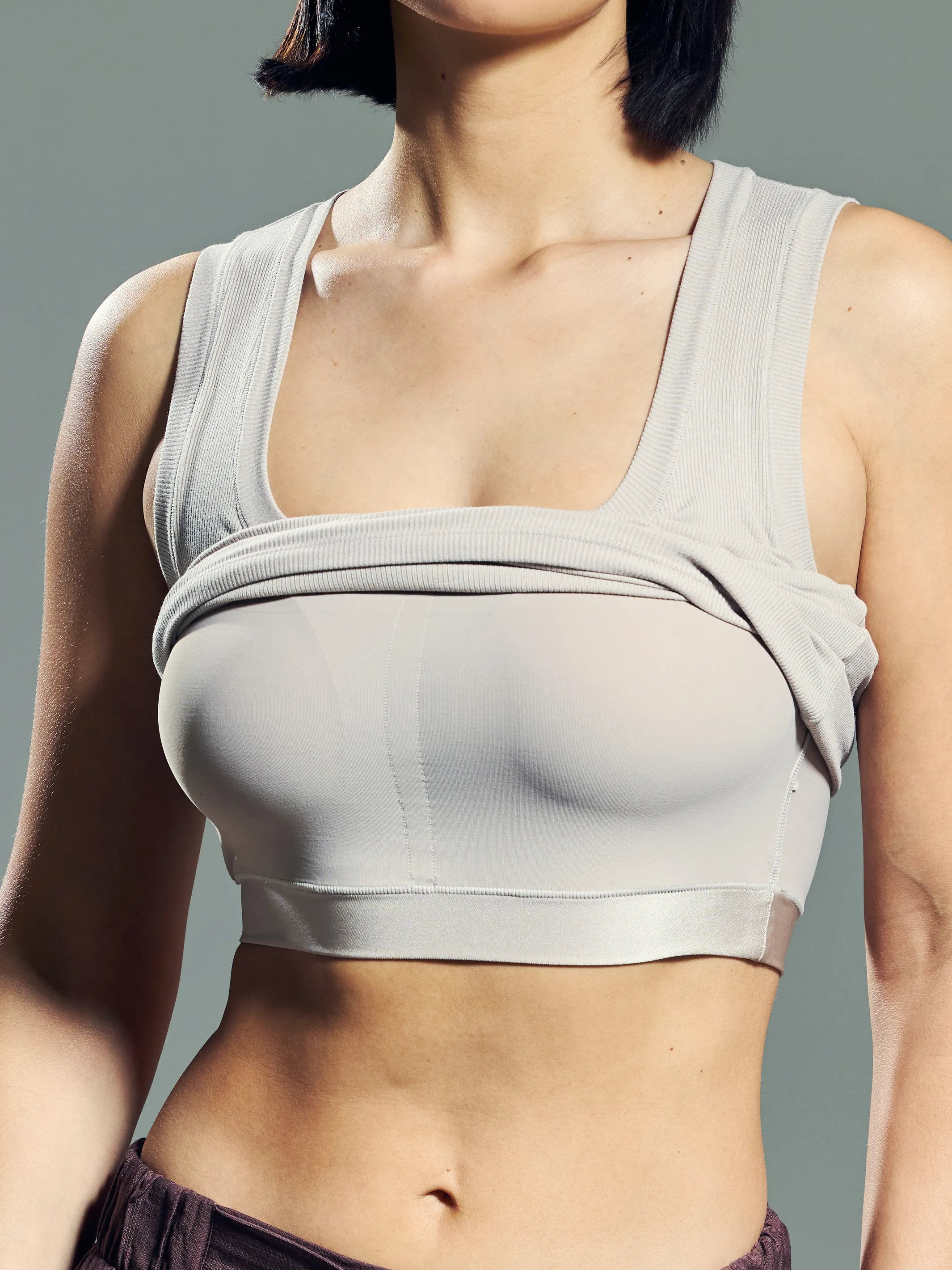 Chunky Binding Ribbed Square Neck Tank sold by Klassy product image thumbnail 2