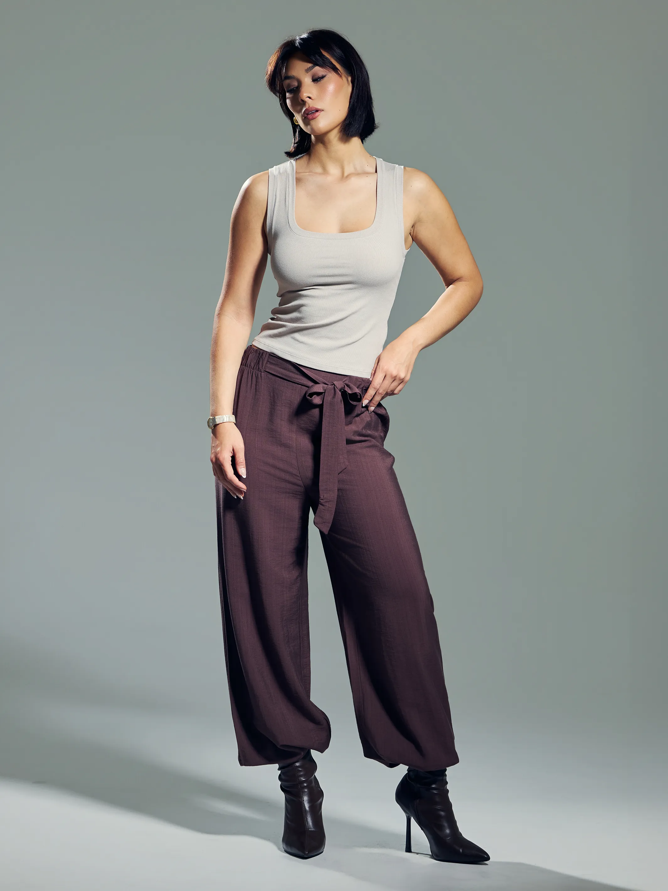 Chunky Binding Ribbed Square Neck Tank sold by Klassy product image thumbnail 4
