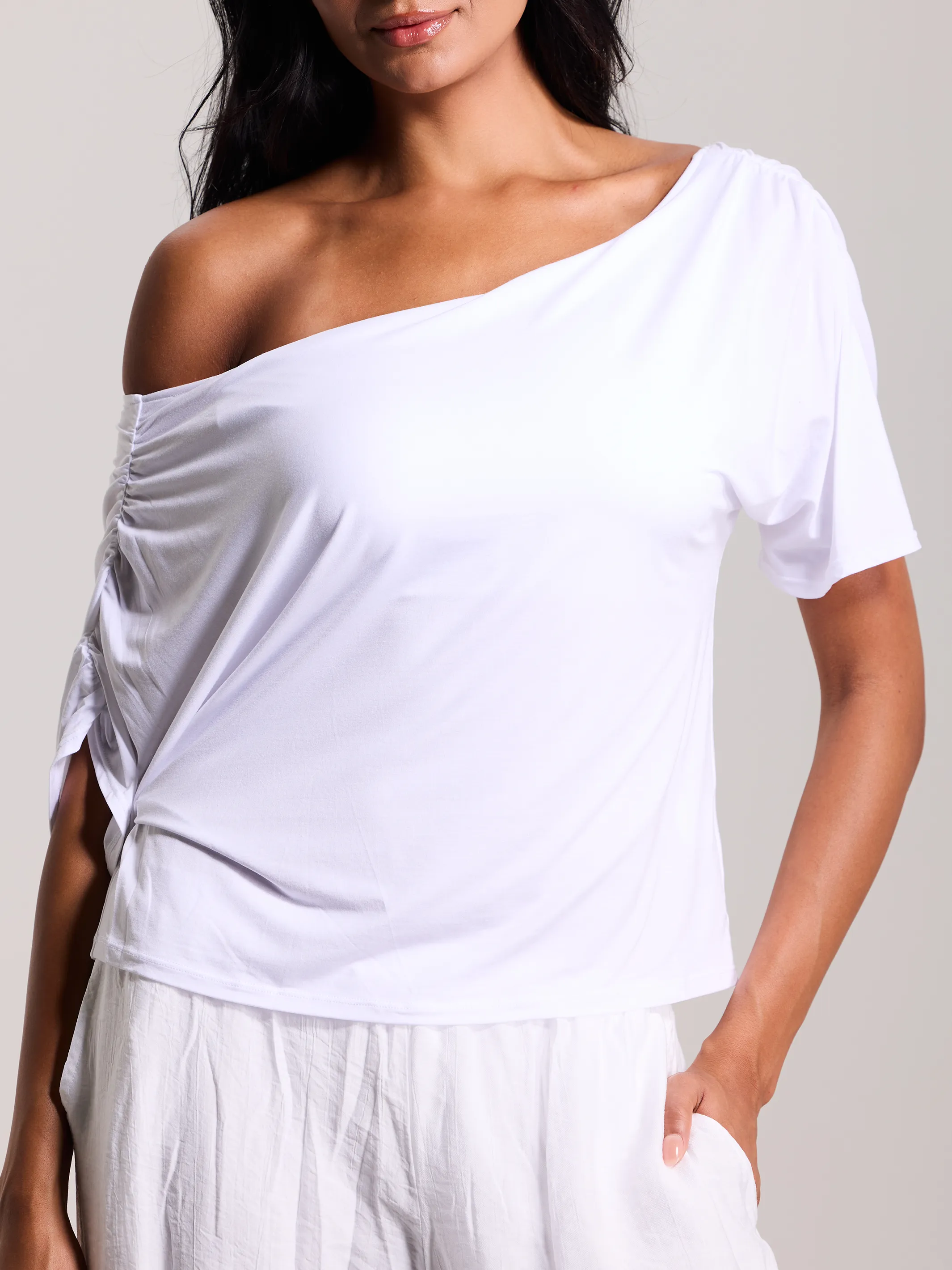 Loose Asymmetric Short Sleeve sold by Klassy