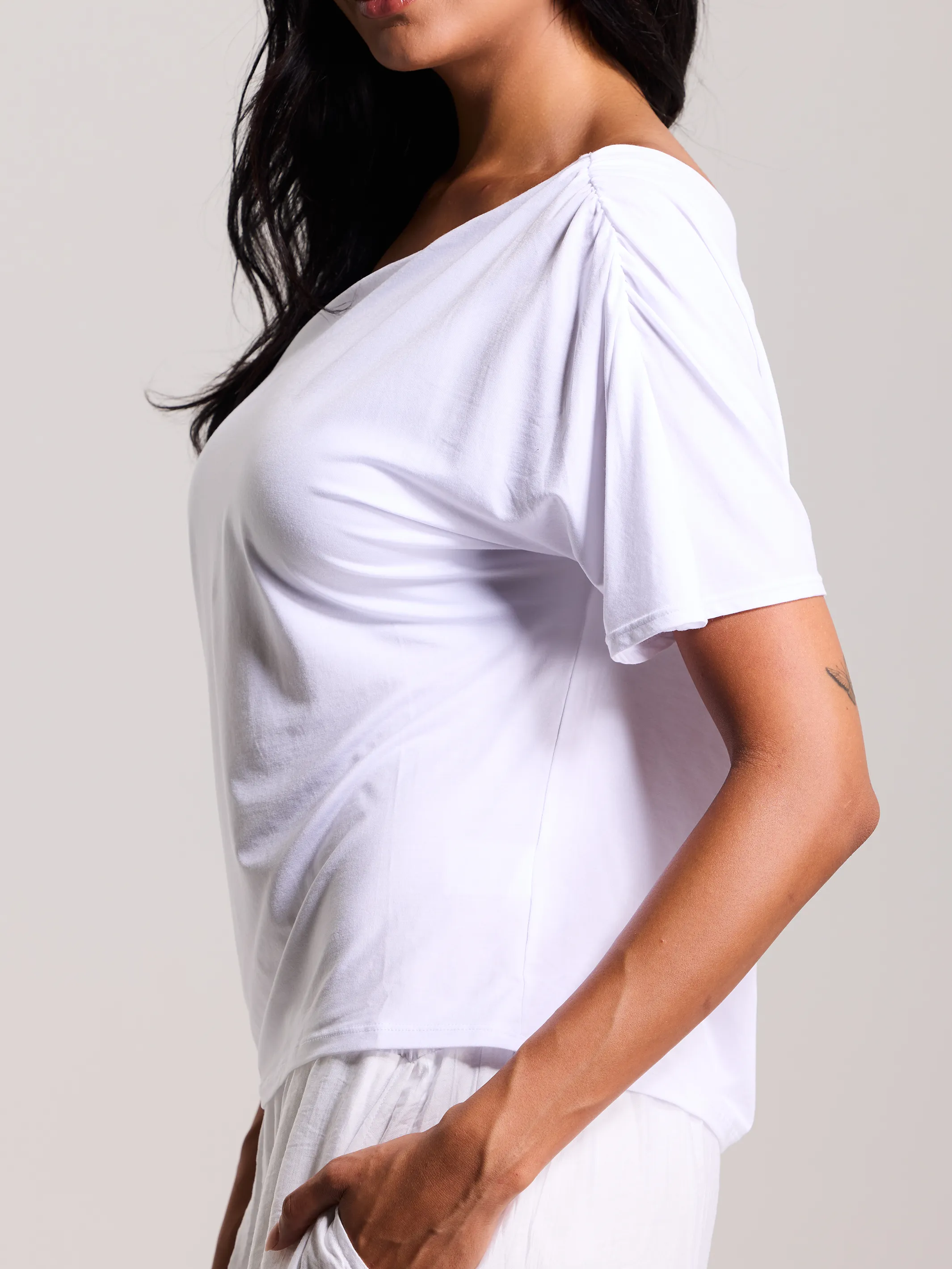 Loose Asymmetric Short Sleeve sold by Klassy product image thumbnail 3