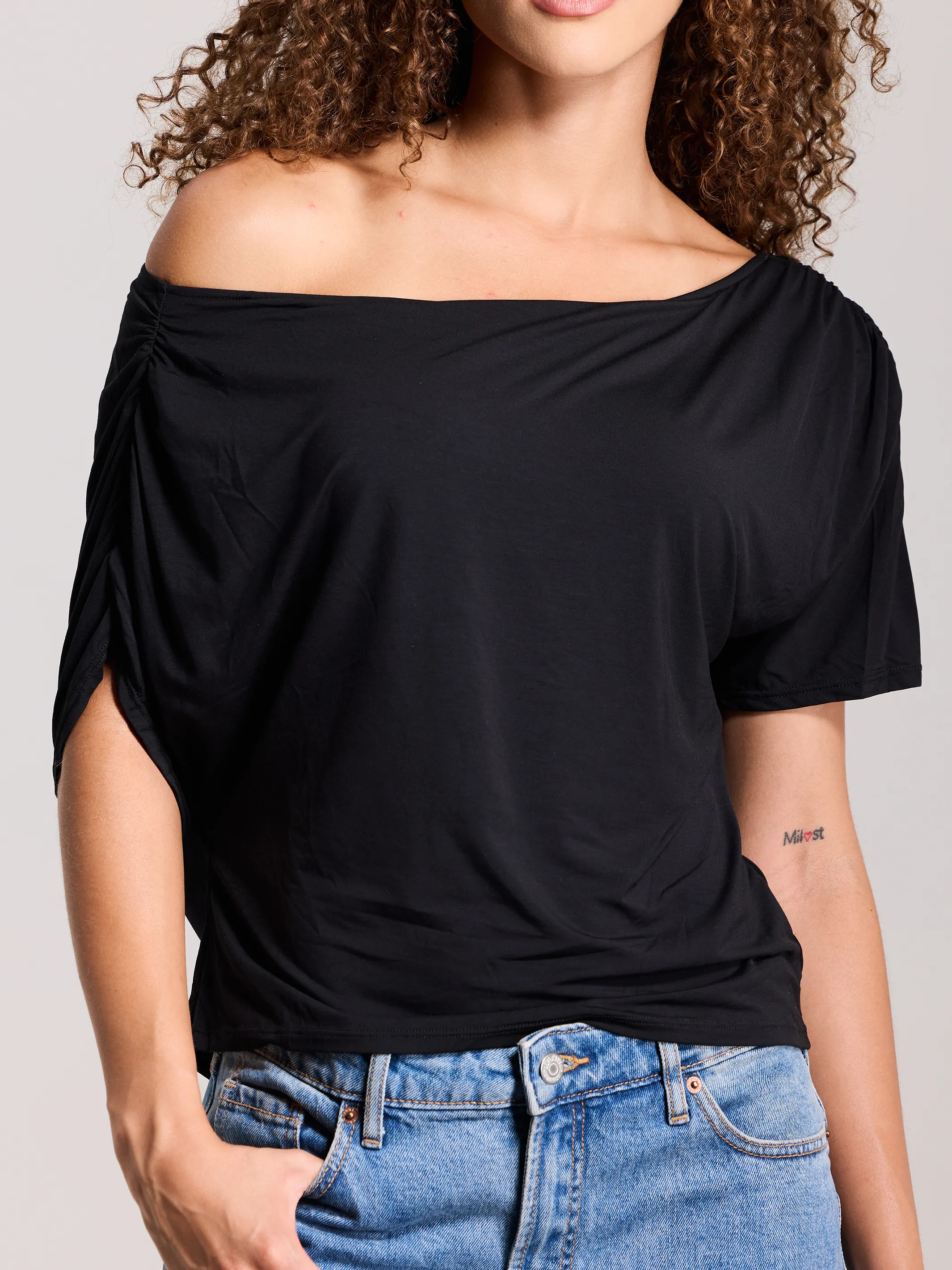 Loose Asymmetric Short Sleeve sold by Klassy product image thumbnail 5