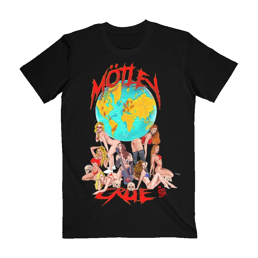 Girls Around The World, FL Event Tee sold by Motley crue product image thumbnail 2