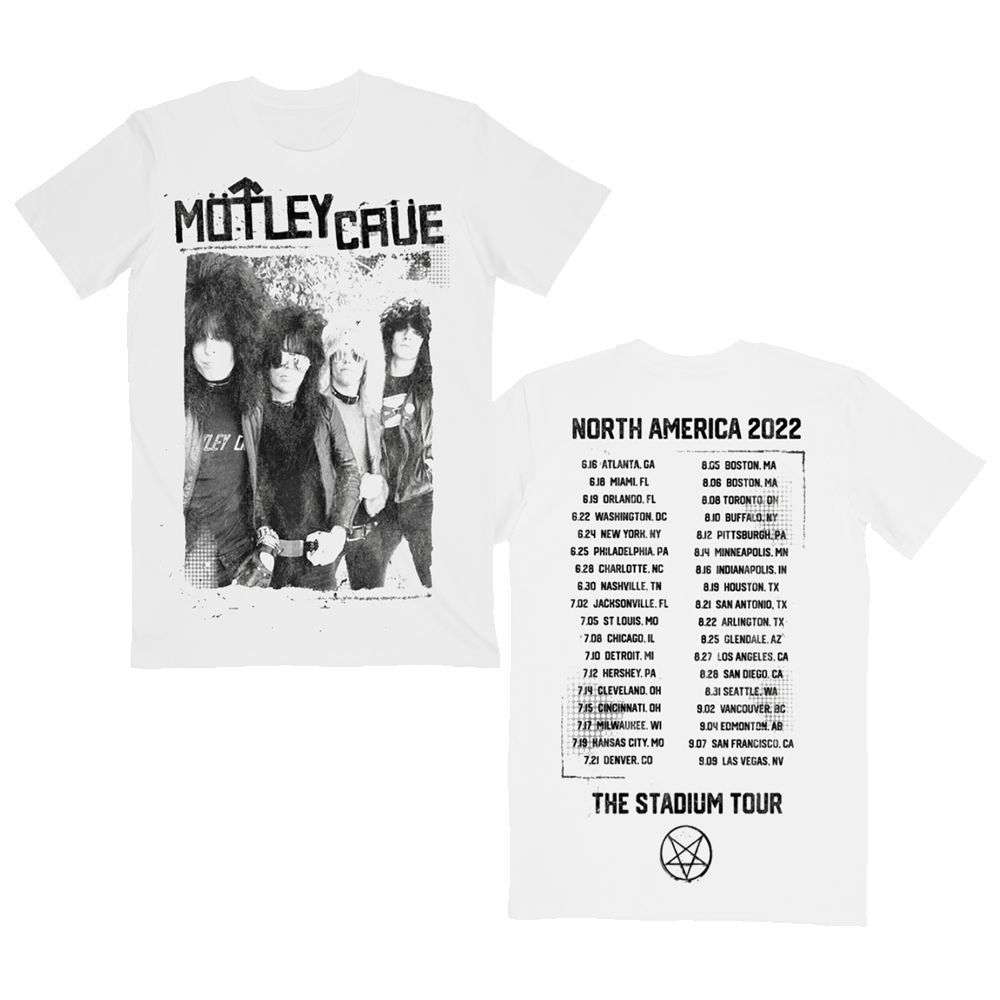 Road Case White Stadium Tour Tee sold by Motley crue