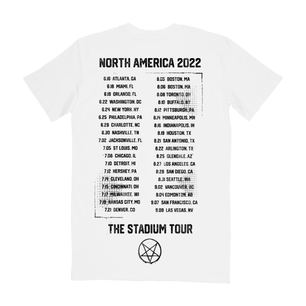 Road Case White Stadium Tour Tee sold by Motley crue product image thumbnail 3