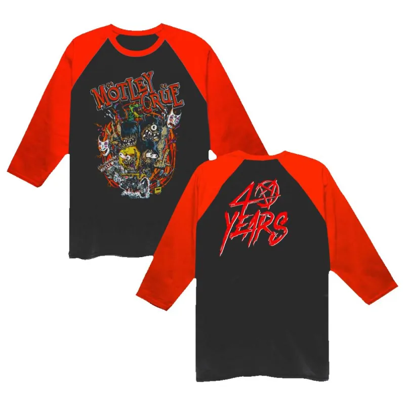 40 Years Raglan Tee sold by Motley crue