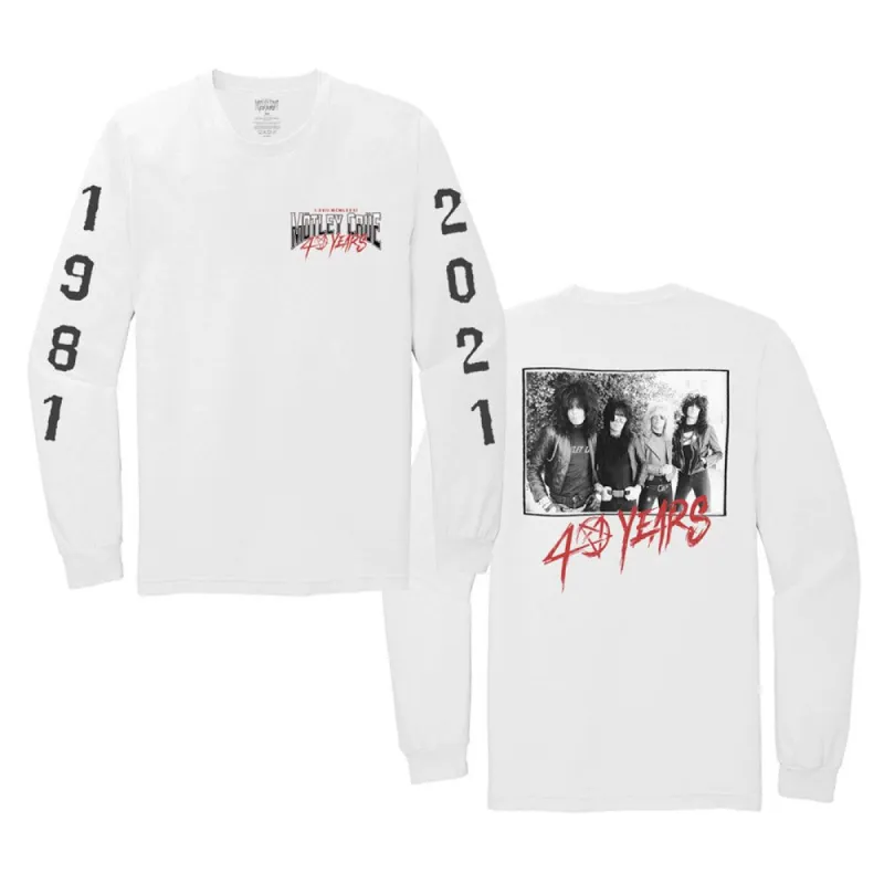 40 Years Long Sleeve Tee sold by Motley crue