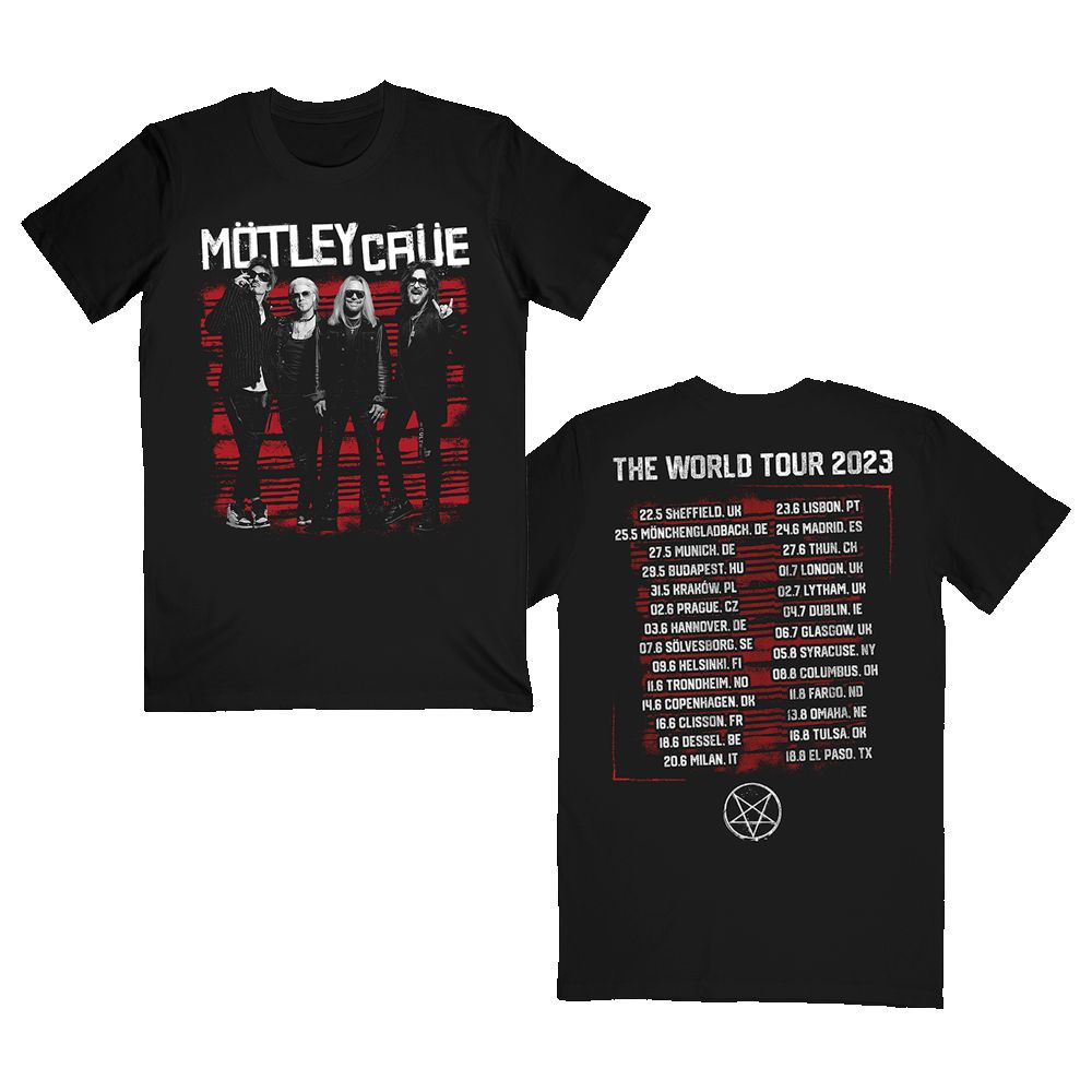 Standing Group World Tour Tee sold by Motley crue
