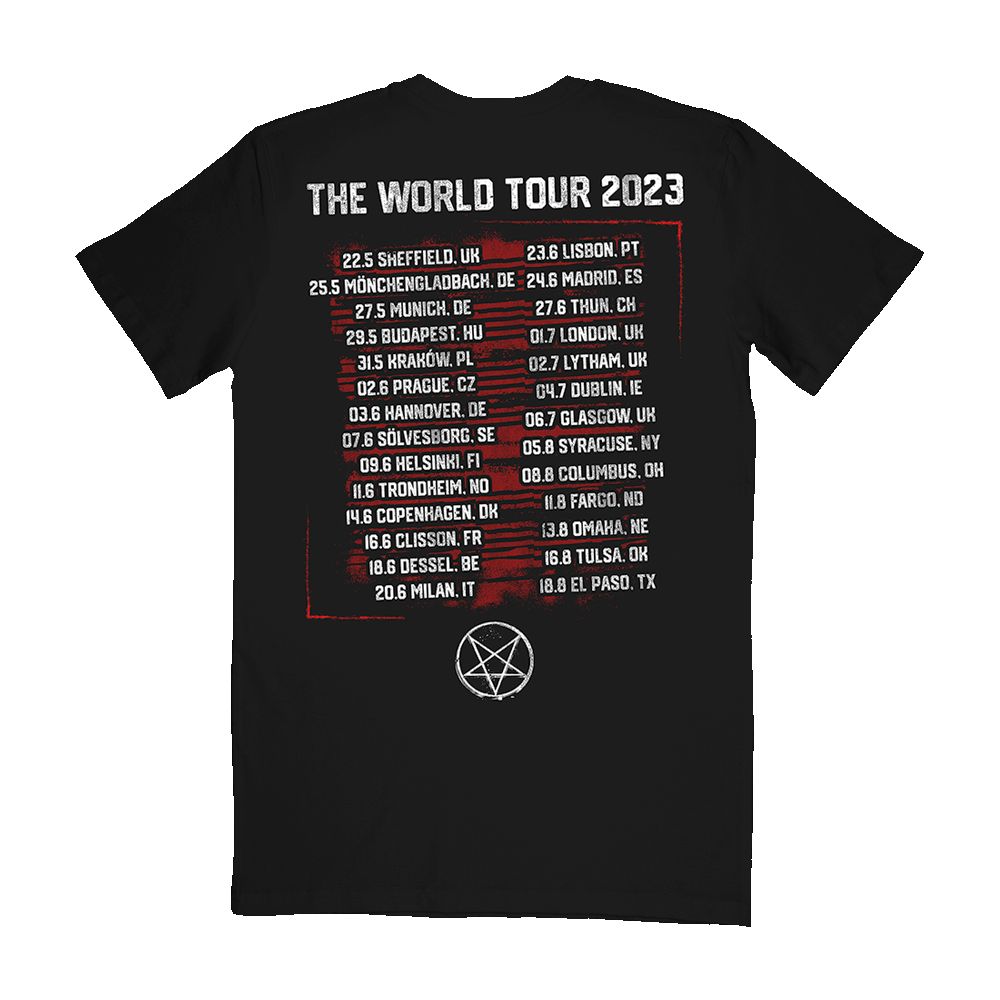 Standing Group World Tour Tee sold by Motley crue product image thumbnail 3