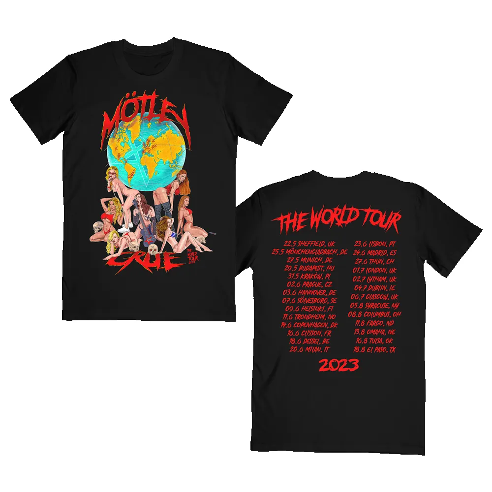 Girls World Tour Tee sold by Motley crue