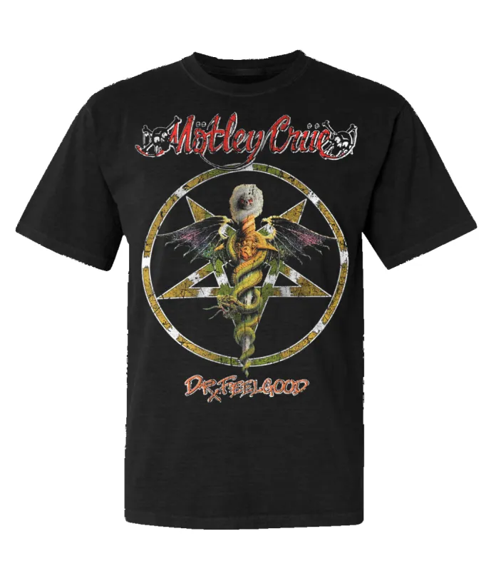 Represent x Mötley Crüe™️ Initial T-Shirt - Off Black