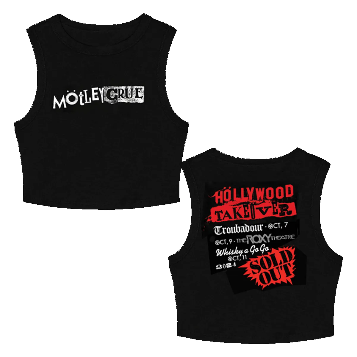 Höllywood Takeöver Crop Tank sold by Motley crue