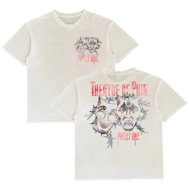 Theatre of Pain Barbed Wire Tee made by Motley crue