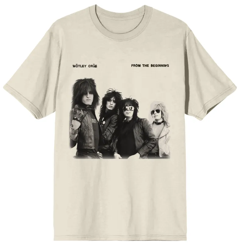 From the Beginning Vintage White Tee sold by Motley crue