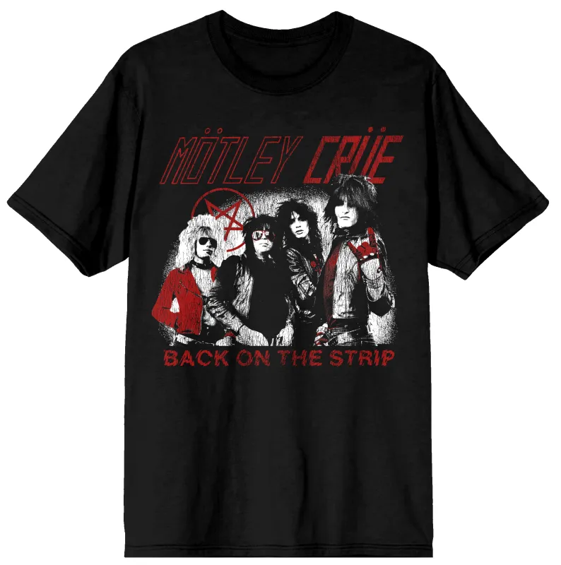 Back on the Strip Black Tee sold by Motley crue