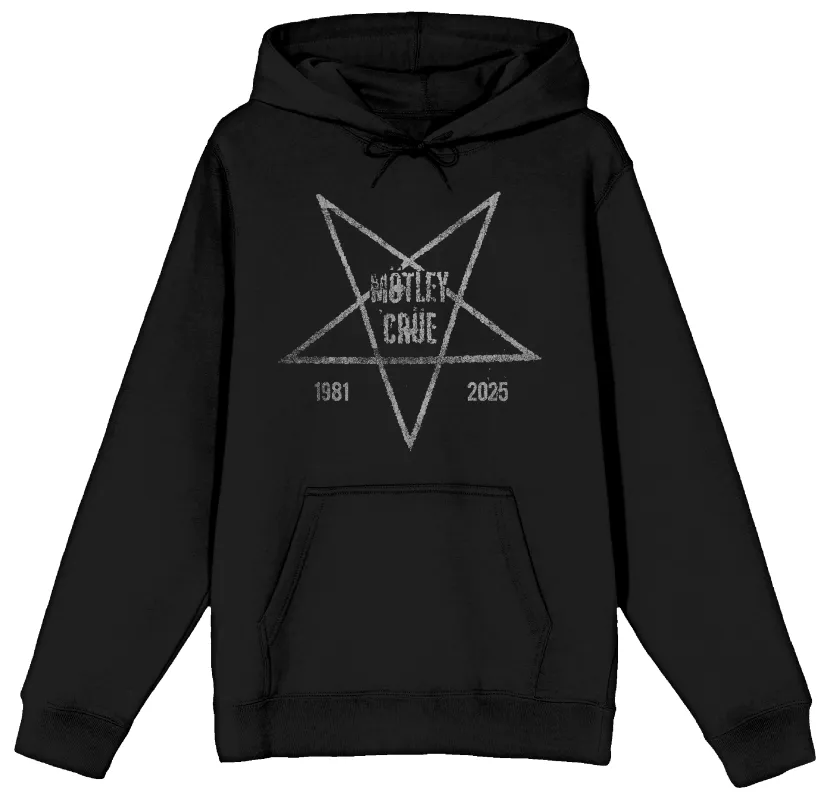 Pentagram 2025 Black Hoodie sold by Motley crue