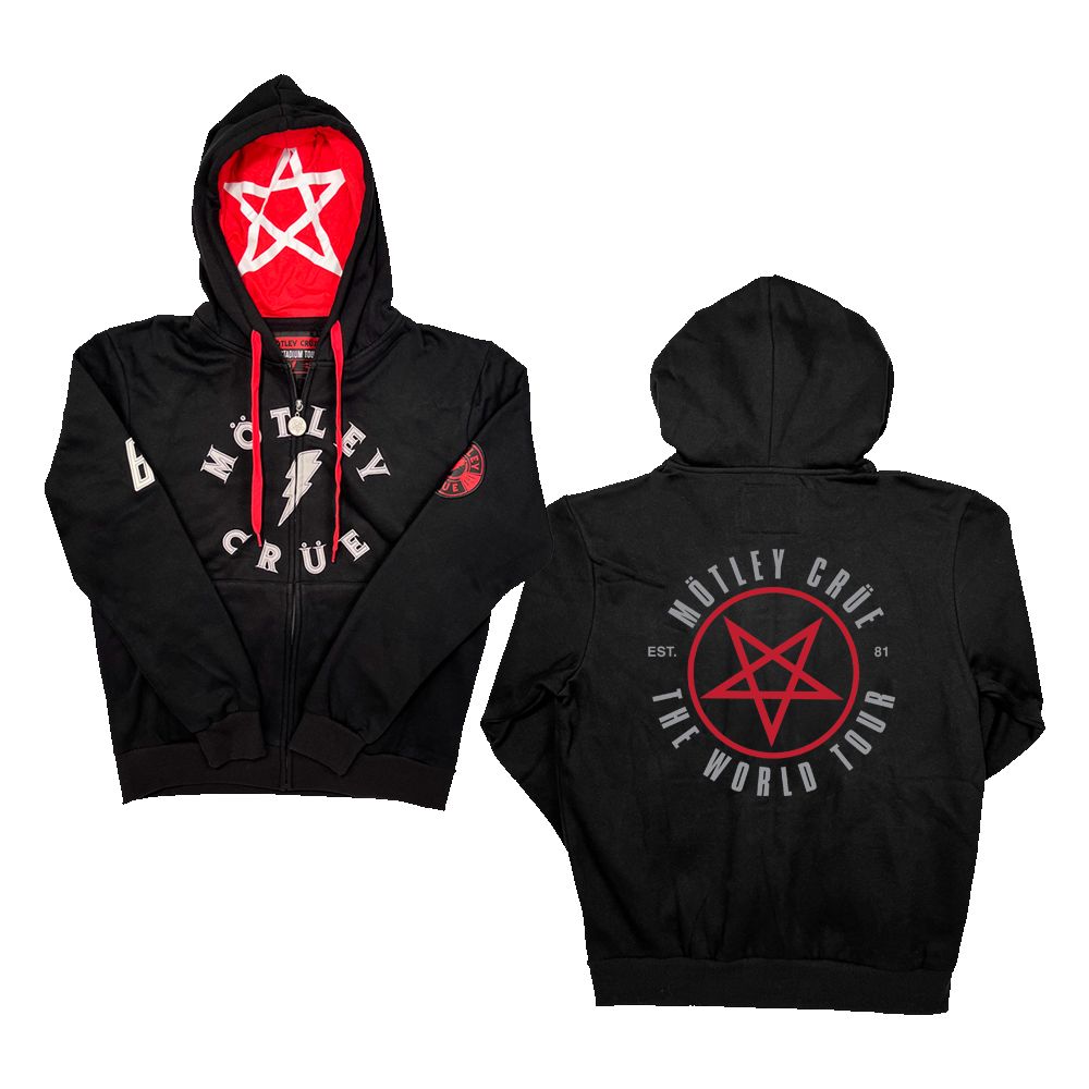 The World Tour Zip Hoodie sold by Motley crue