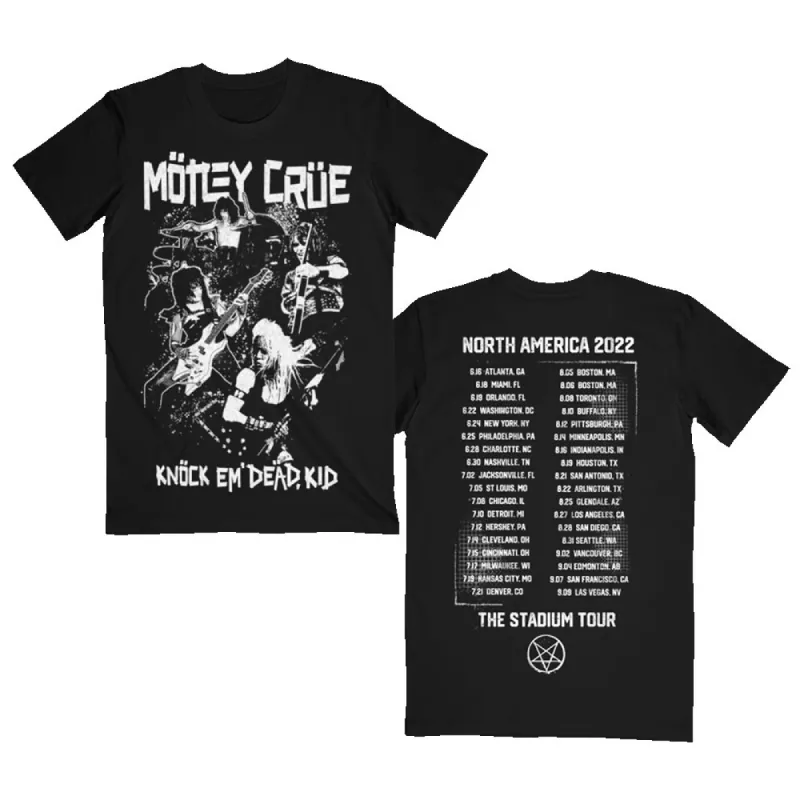 Knock 'em Dead Tour Tee made by Motley crue