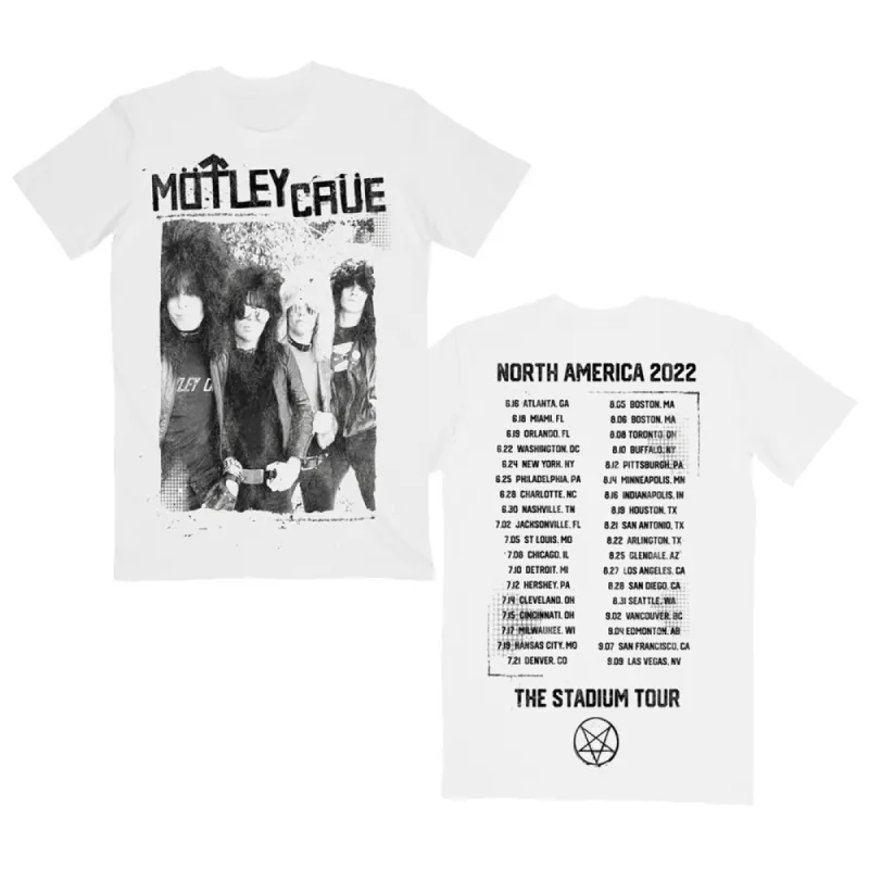 Road Case White Stadium Tour Tee sold by Motley crue