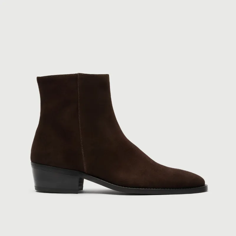 Hoxton Zip Up Cuban Heel Boot made by Walk London