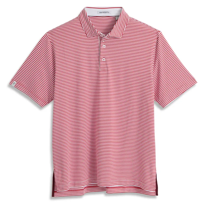 Striped Tech Jersey Polo sold by Ashworth Golf