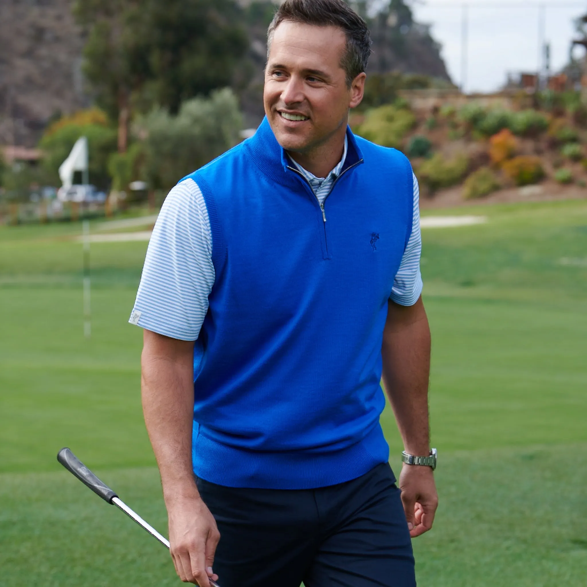 Merino Wool 1/4 Zip Vest sold by Ashworth Golf product image thumbnail 2