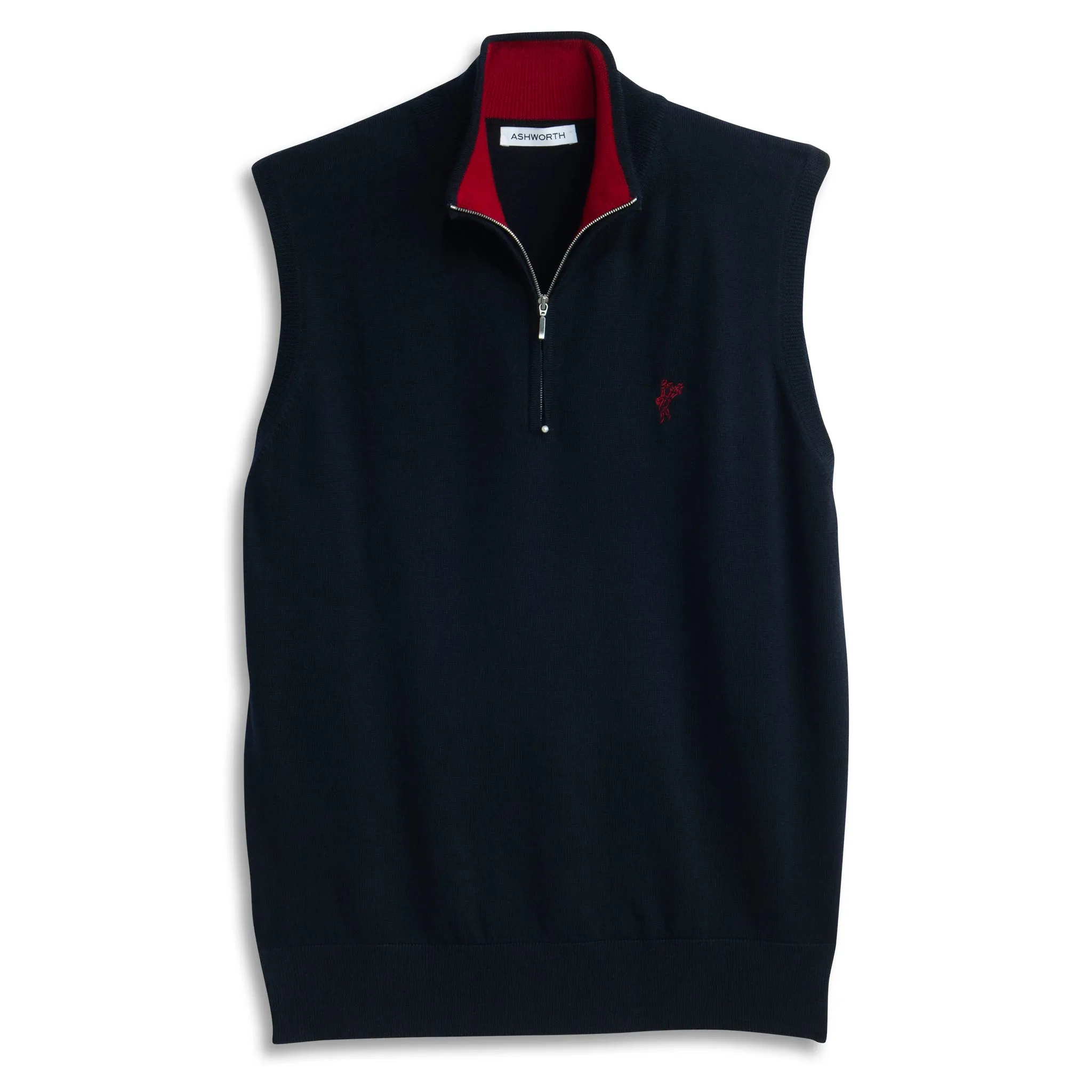 Merino Wool 1/4 Zip Vest sold by Ashworth Golf product image thumbnail 3