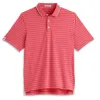 Charcoal Heather Stripe Polo sold by Ashworth Golf