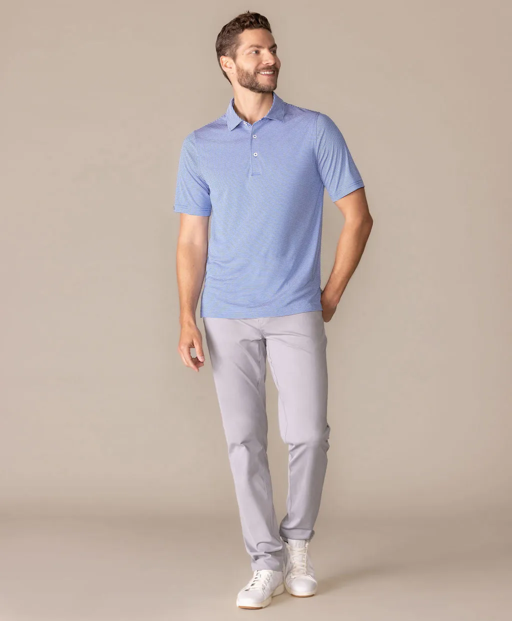 Brunch Micro Stripe Polo sold by Ashworth Golf product image thumbnail 2