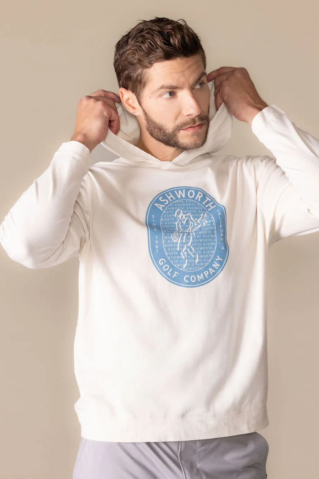 Golfman Badge Hoodie sold by Ashworth Golf product image thumbnail 2