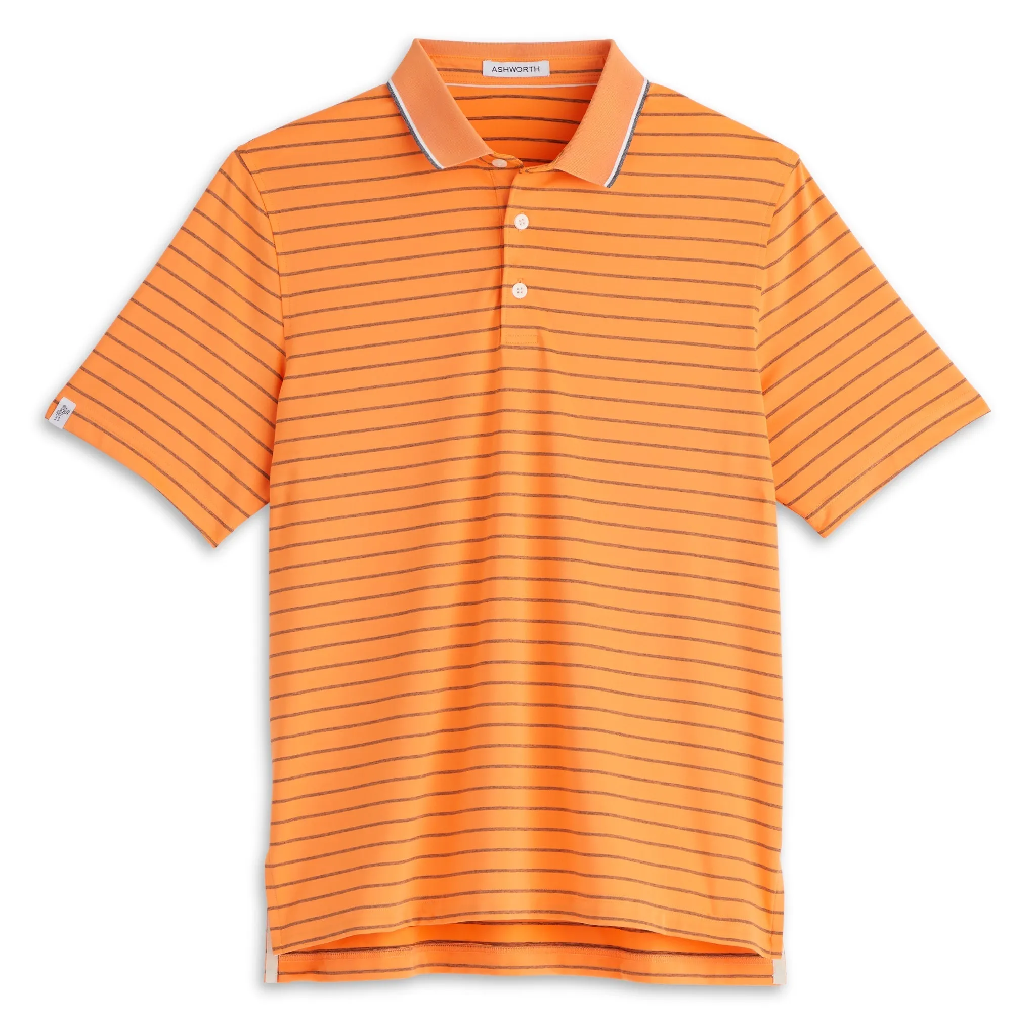Charcoal Heather Stripe Polo sold by Ashworth Golf