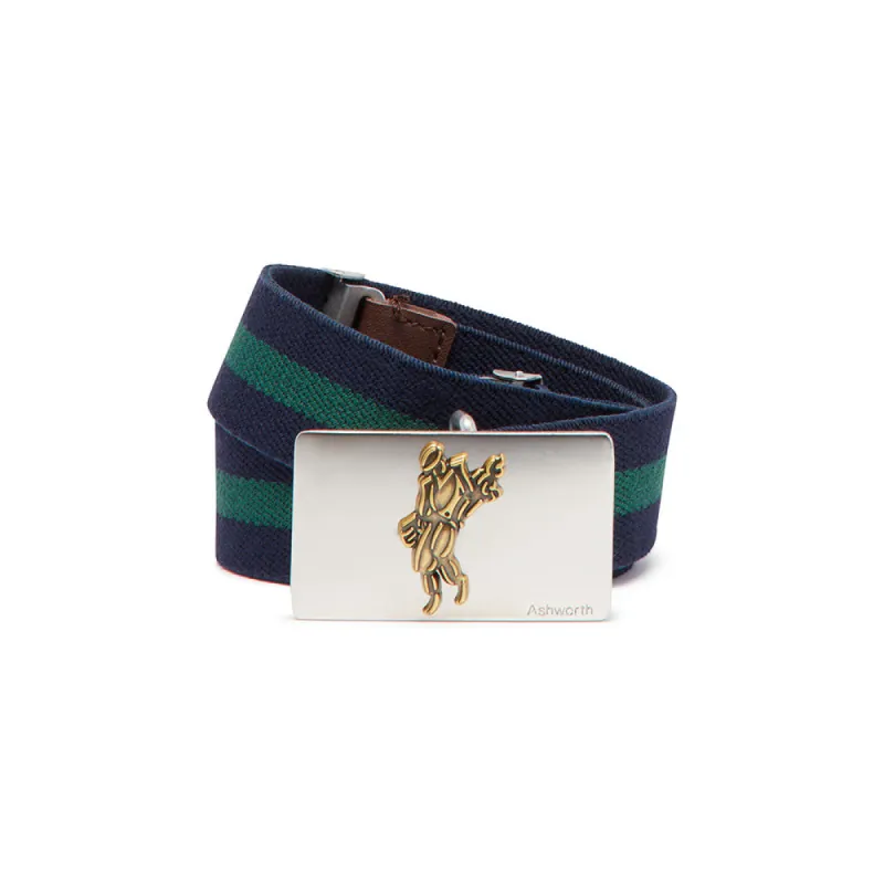 Stretch Belt with Golfman Buckle made by Ashworth Golf
