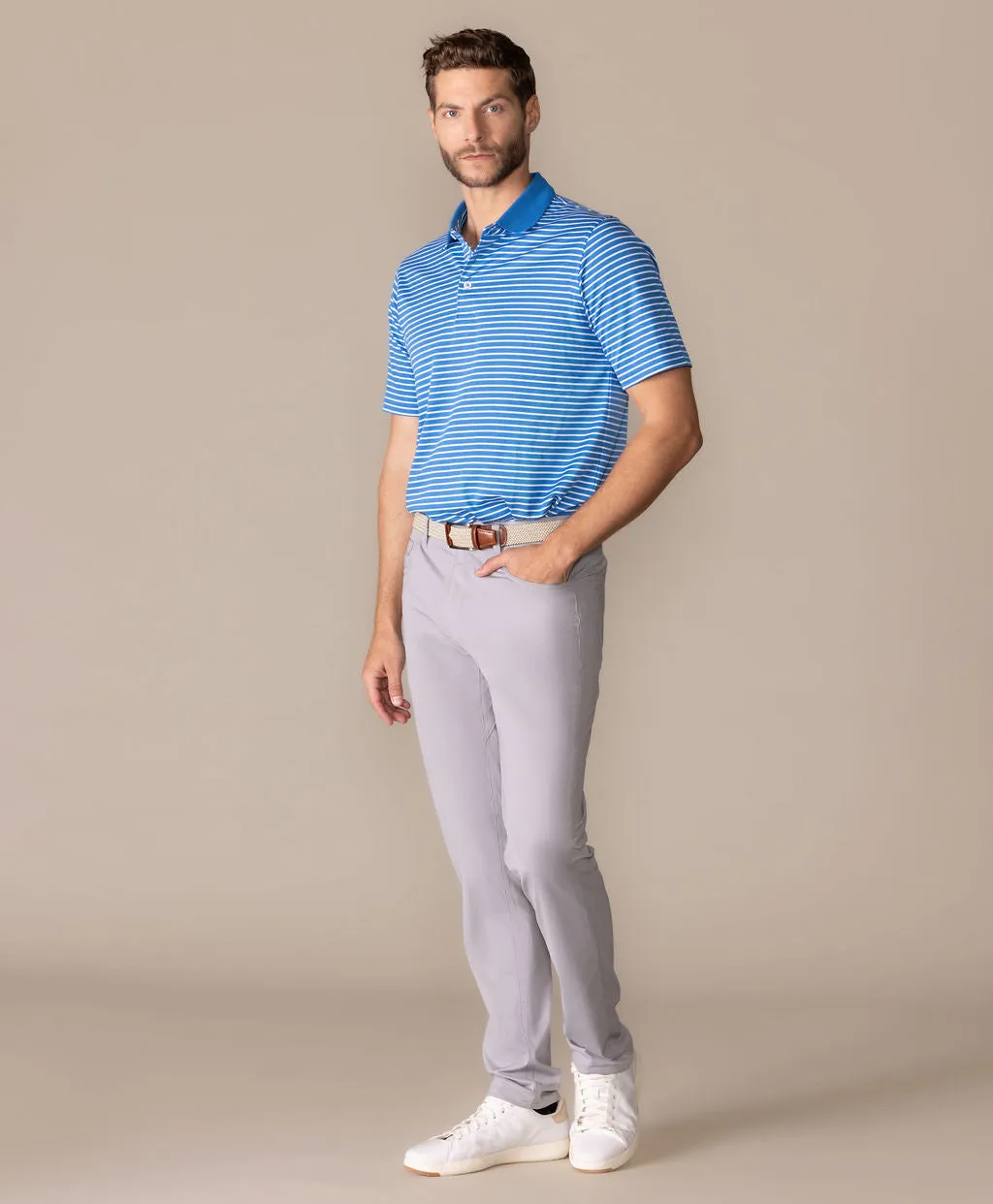 2Bar Stripe Polo sold by Ashworth Golf product image thumbnail 2