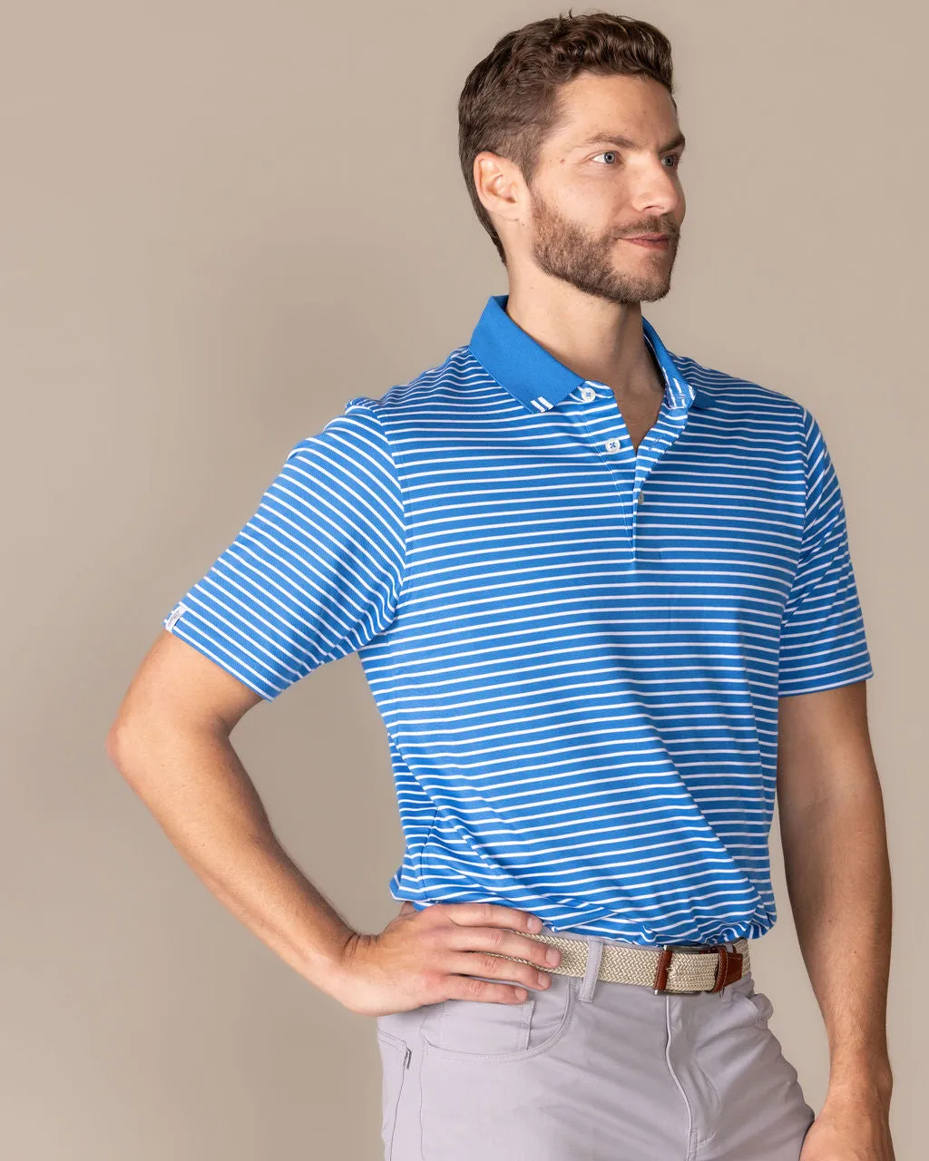 2Bar Stripe Polo sold by Ashworth Golf product image thumbnail 3