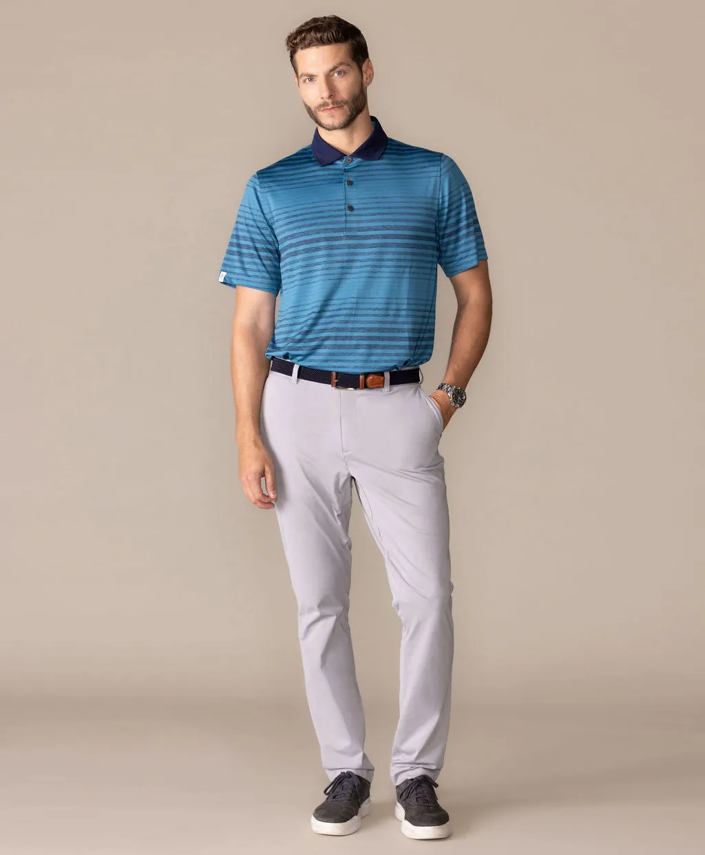 Breezy Stripe Polo sold by Ashworth Golf product image thumbnail 4
