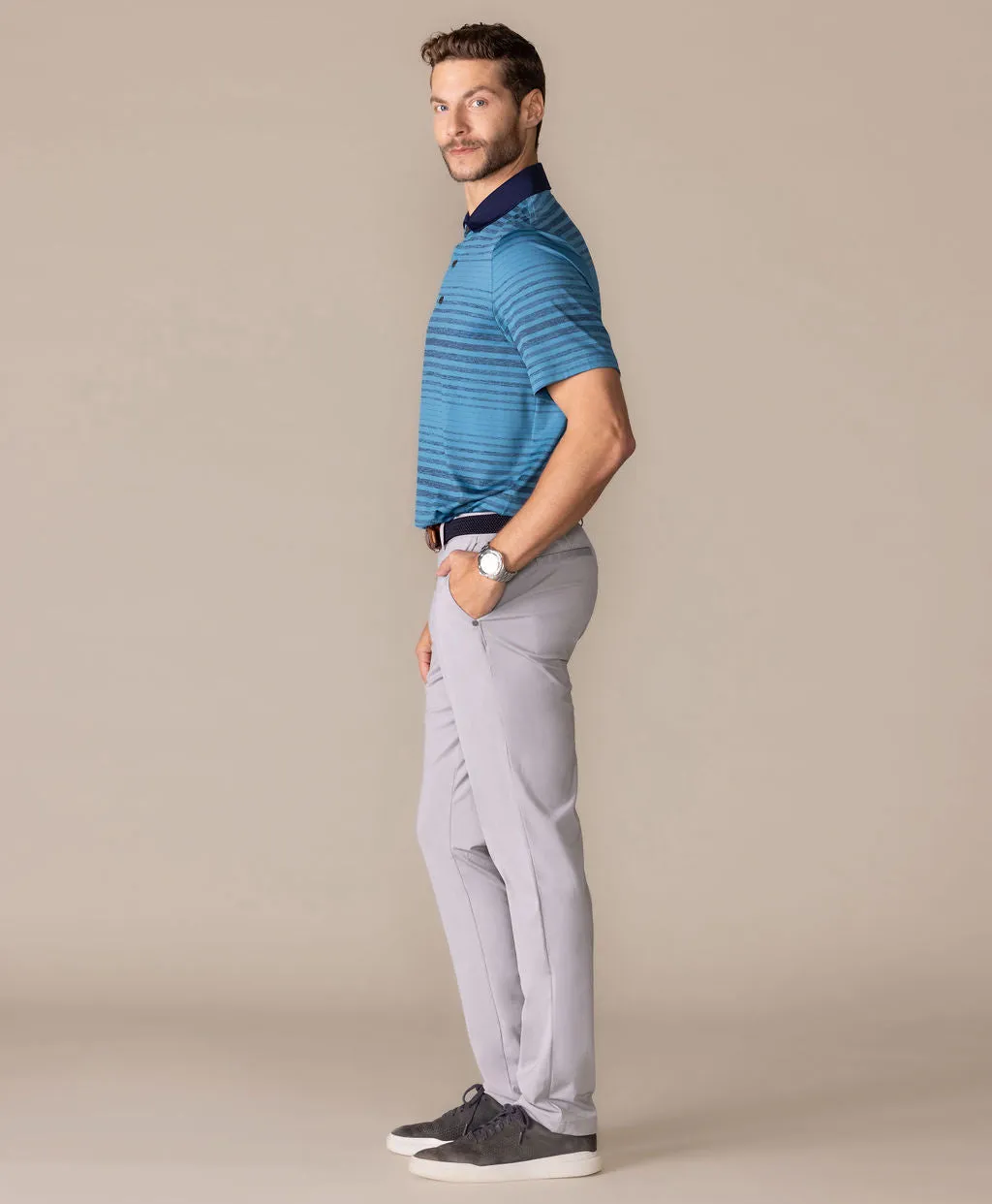 Breezy Stripe Polo sold by Ashworth Golf product image thumbnail 5