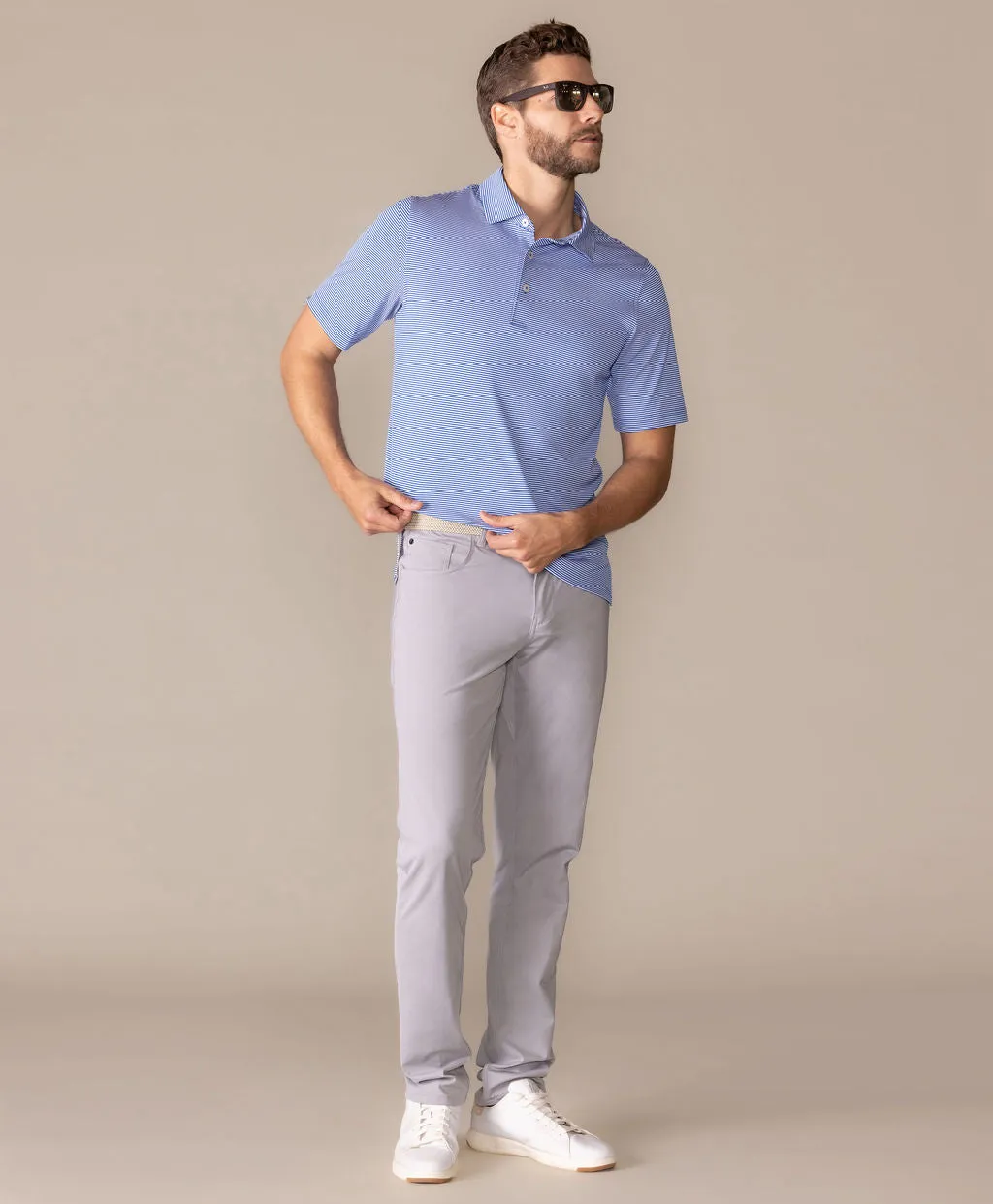 Brunch Micro Stripe Polo sold by Ashworth Golf product image thumbnail 5