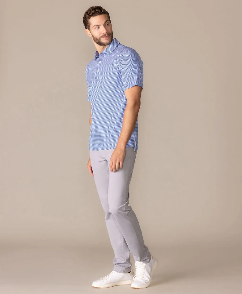 Brunch Micro Stripe Polo sold by Ashworth Golf product image thumbnail 3