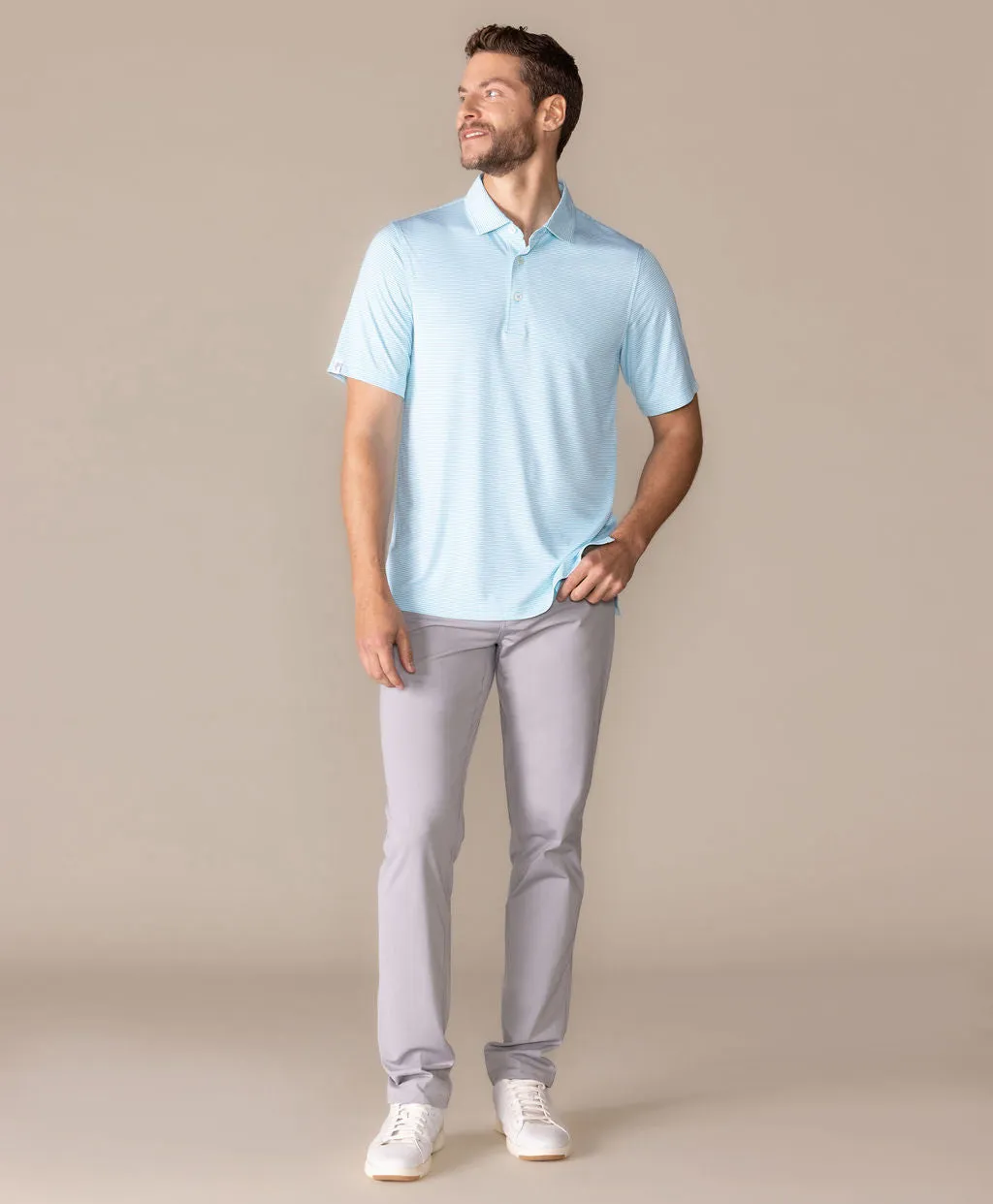 Brunch Micro Stripe Polo sold by Ashworth Golf product image thumbnail 2
