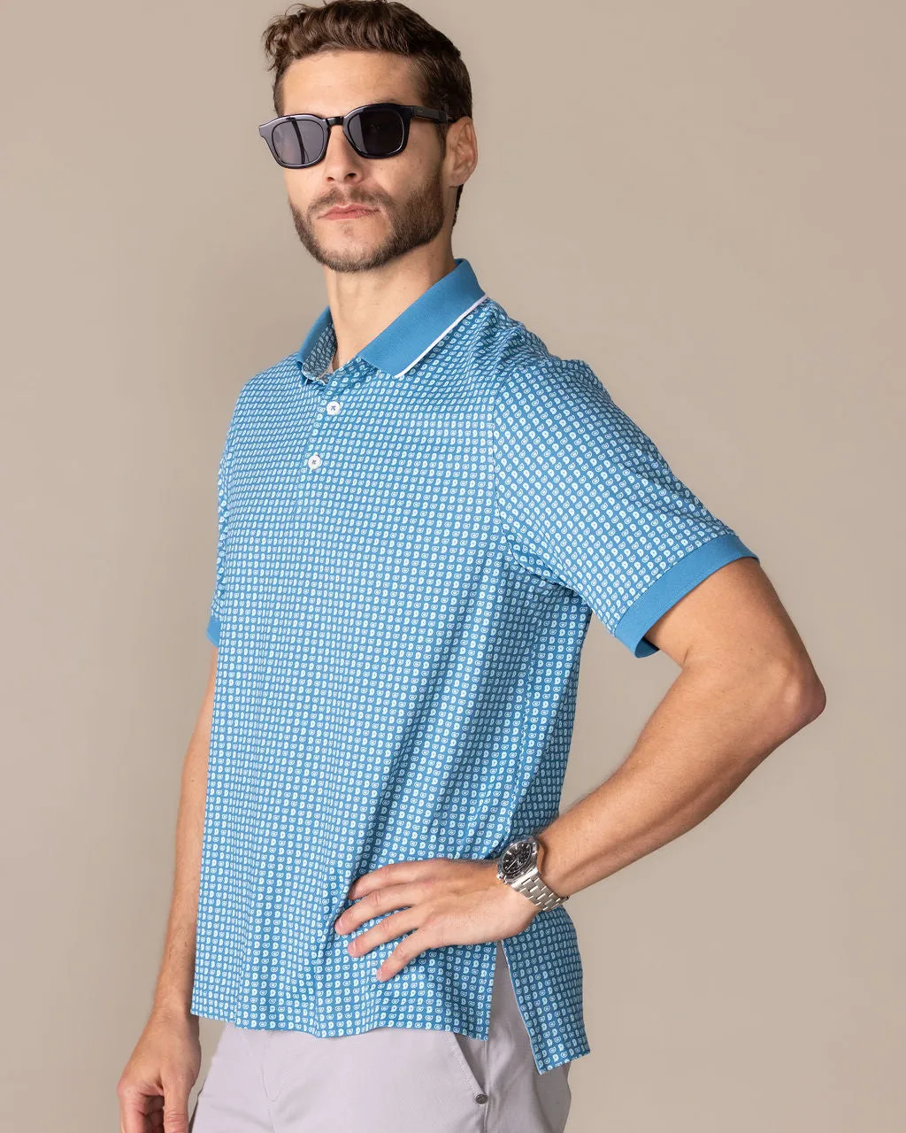 Micro Paisley Polo sold by Ashworth Golf product image thumbnail 5